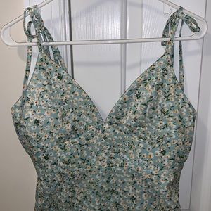 Shein floral ruffle dress